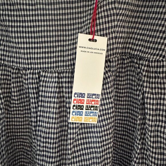 NWT CIAO LUCIA Delfina Dress Gingham - Small - Picture 5 of 6